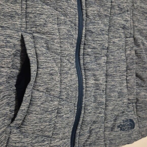 The North Face Puffer Vest S Quilted Blue Teal Lined Insulated Full Zip Pseudio - Picture 7 of 13